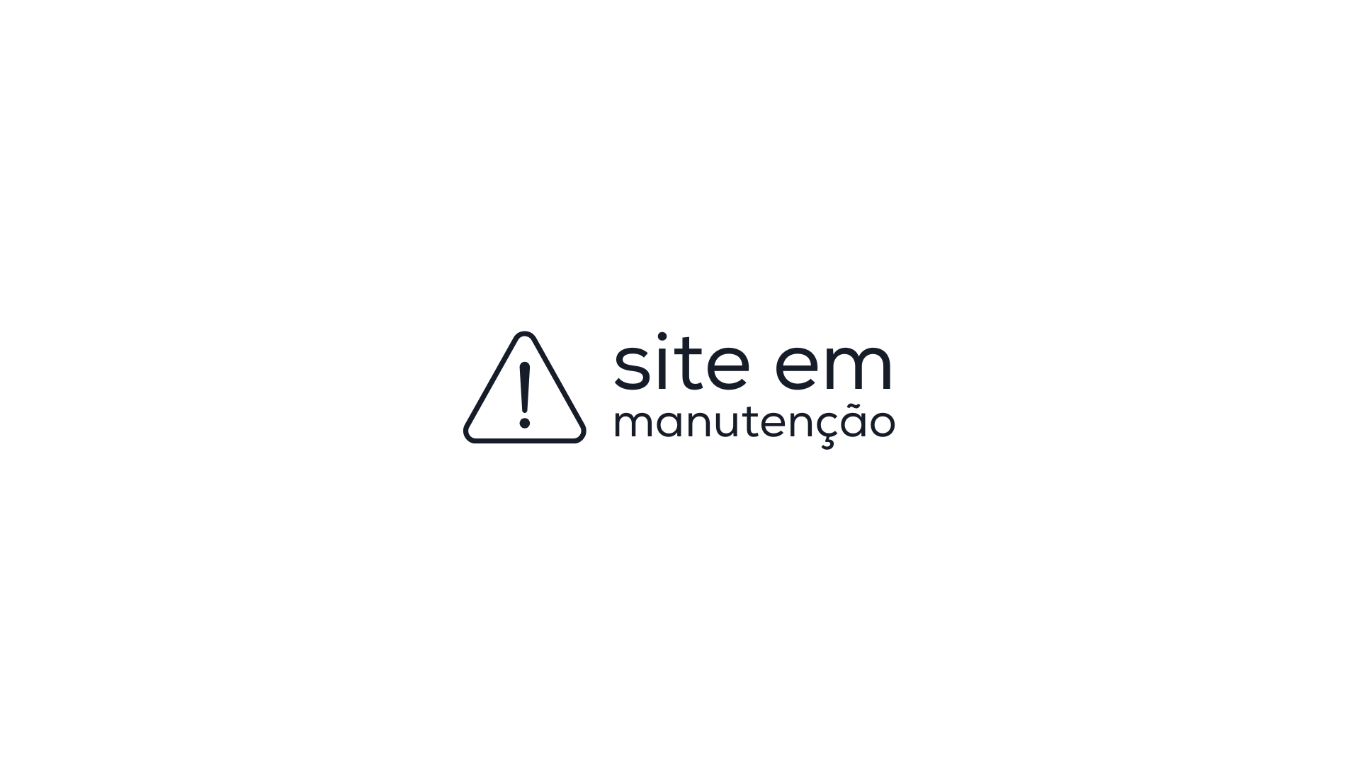 site em manutenção